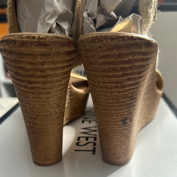 Gold Wedge Sandals - Picture 3 of 5